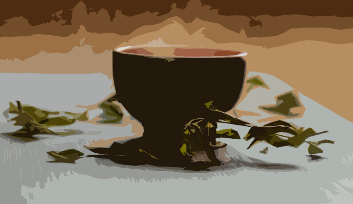 Zelený čaj šálek