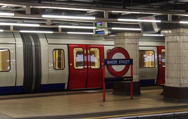 Baker street station, London Tube. 