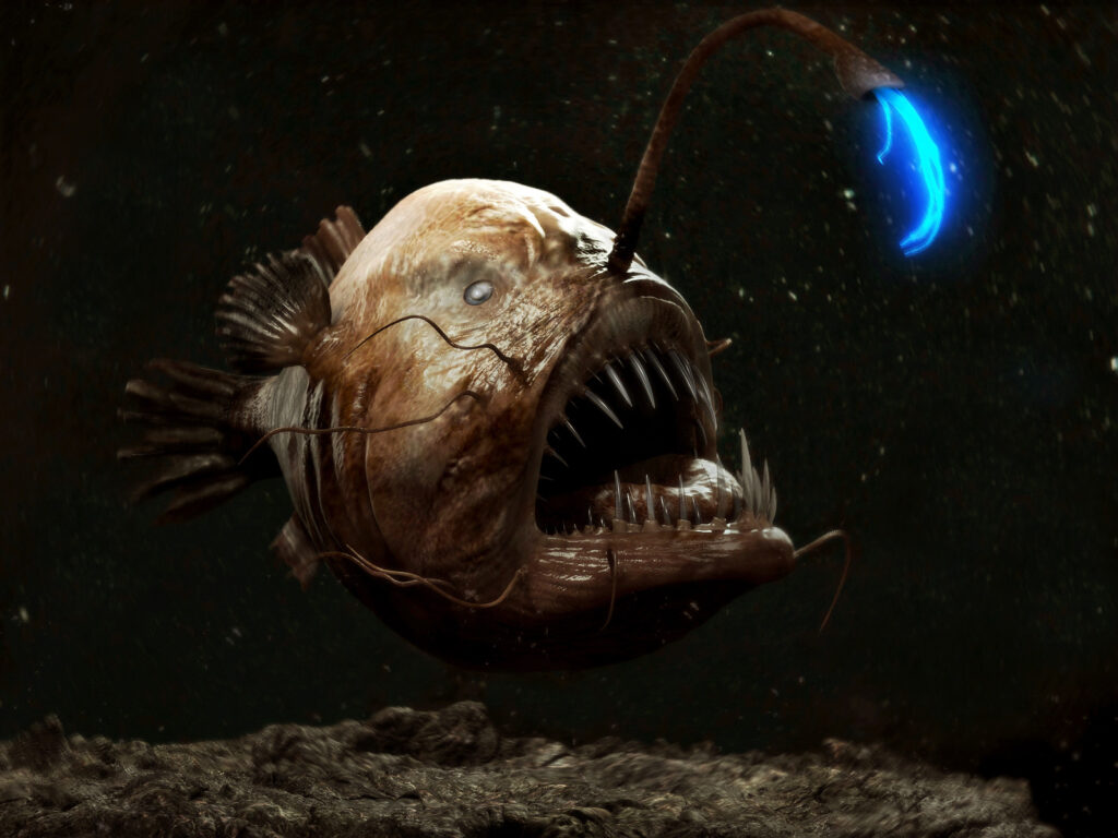 Ryba se světlem